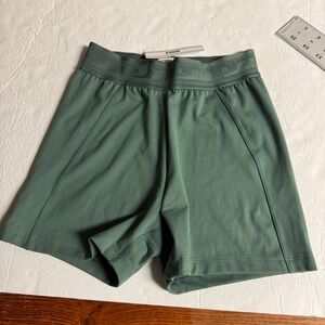 Victoria's Secret PINK Green‎ Logo Waistband Athletic Biker Shorts Small NWT